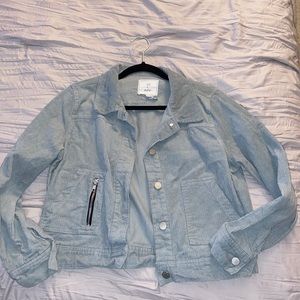 Tilly’s sea foam green/blue corduroy jean jacket